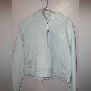 Lululemon Half Zip Scuba Delicate Mint M/L